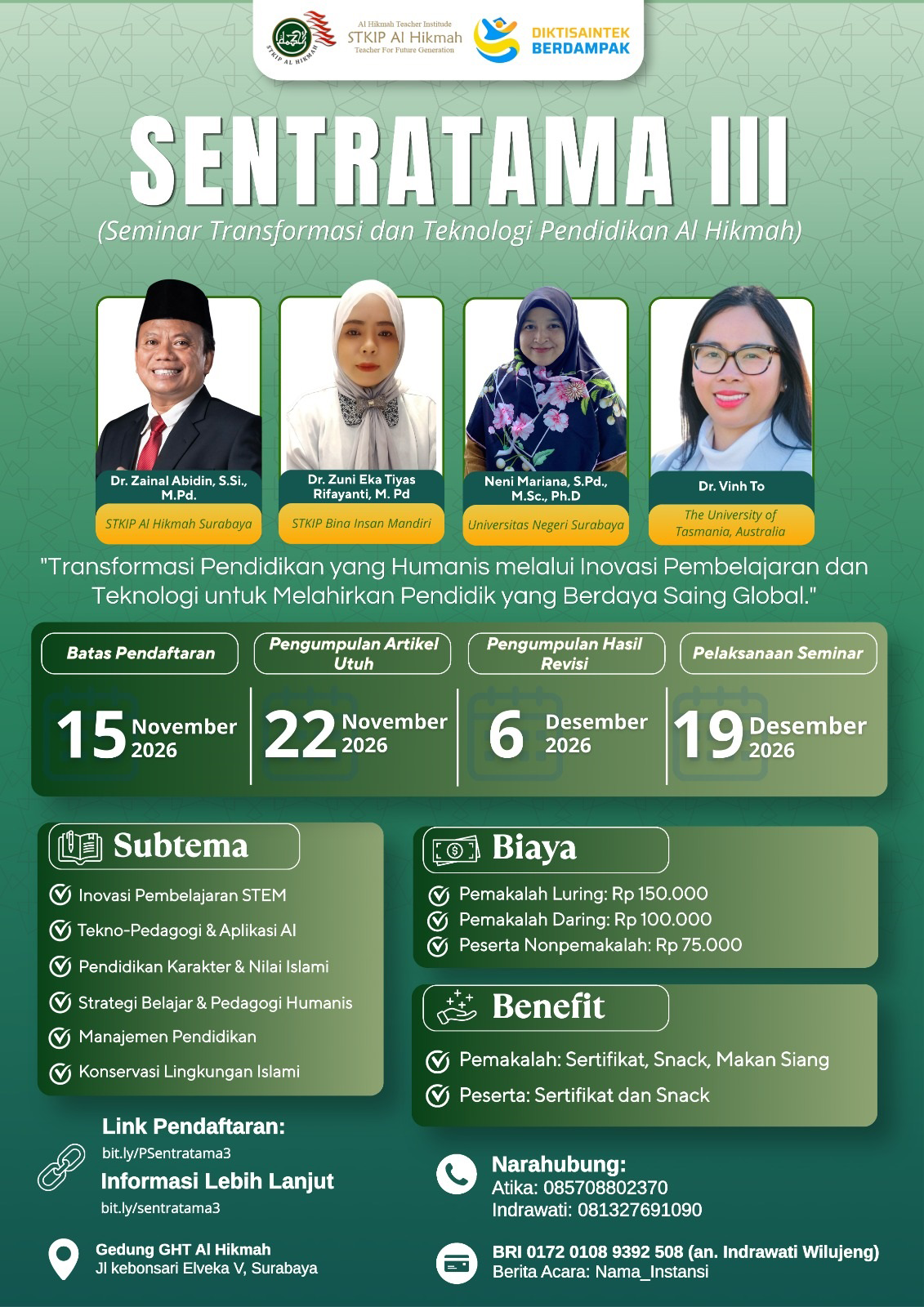 SENTRATAMA III UPCOMING
